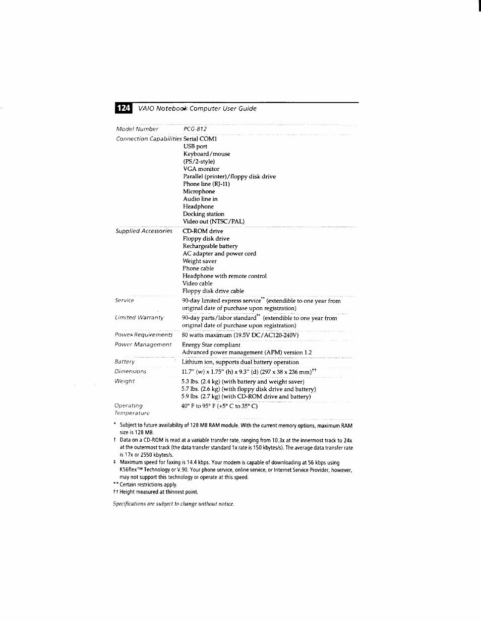 Sony PCG-812 User Manual | Page 136 / 144