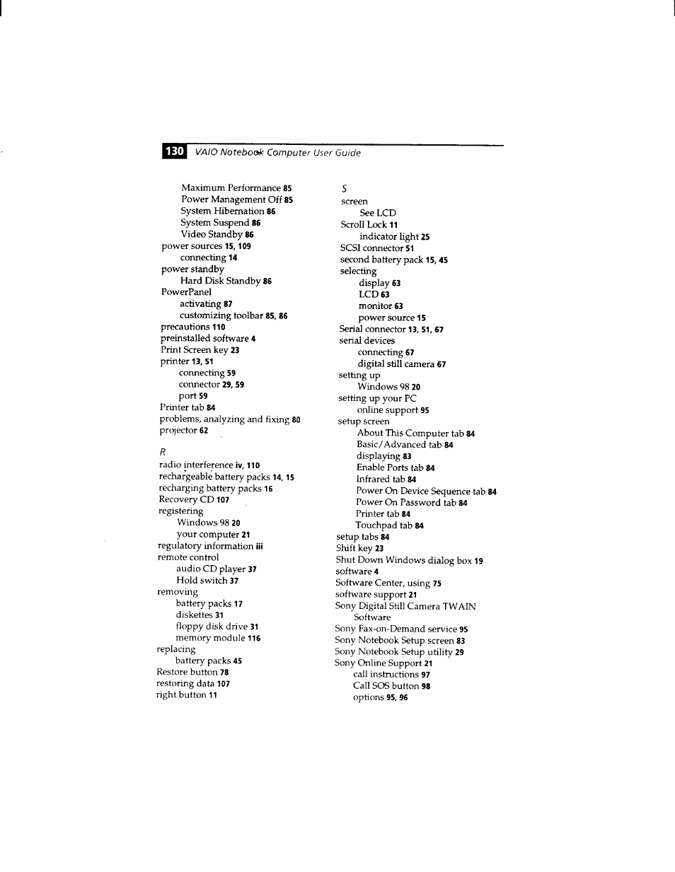 Sony PCG-812 User Manual | Page 142 / 144