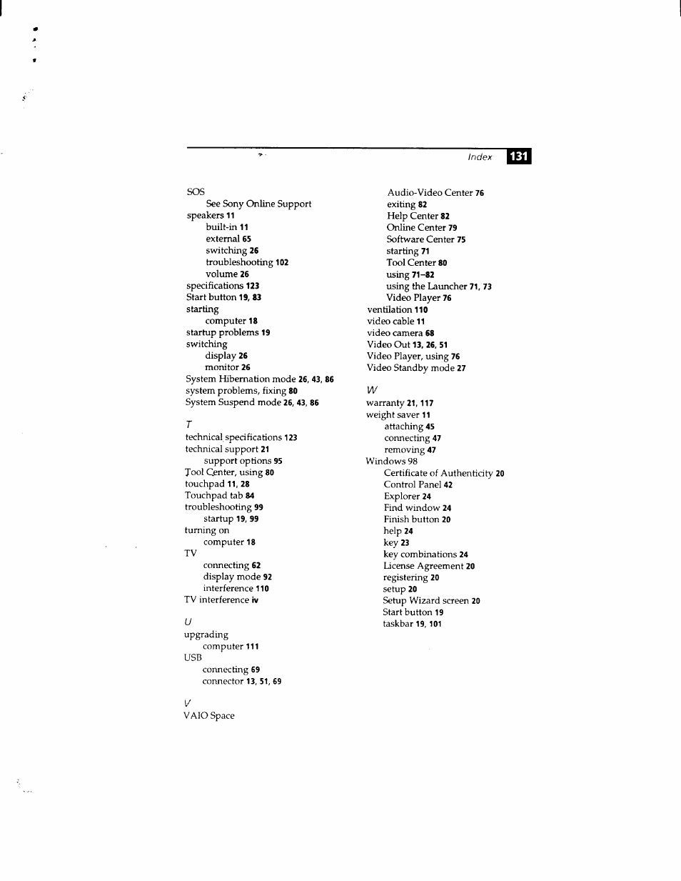 Sony PCG-812 User Manual | Page 143 / 144