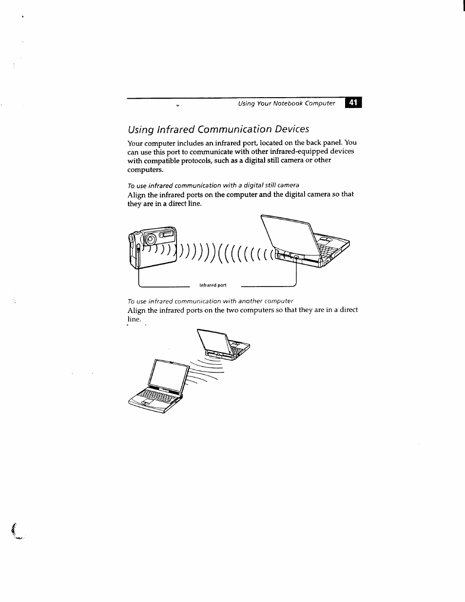 Using infrared communication devices | Sony PCG-812 User Manual | Page 53 / 144