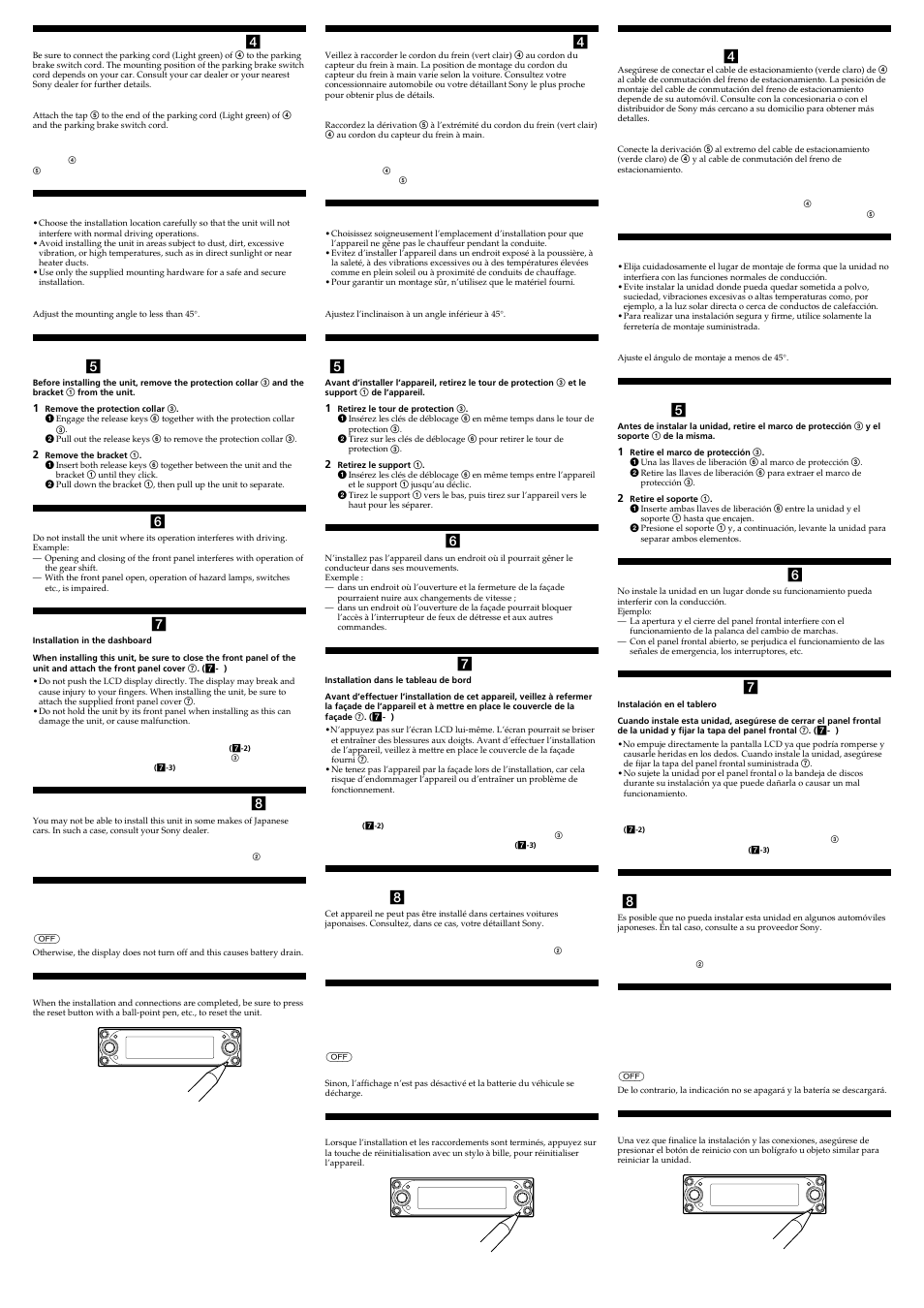 Sony CDX-M9905X User Manual | Page 4 / 4