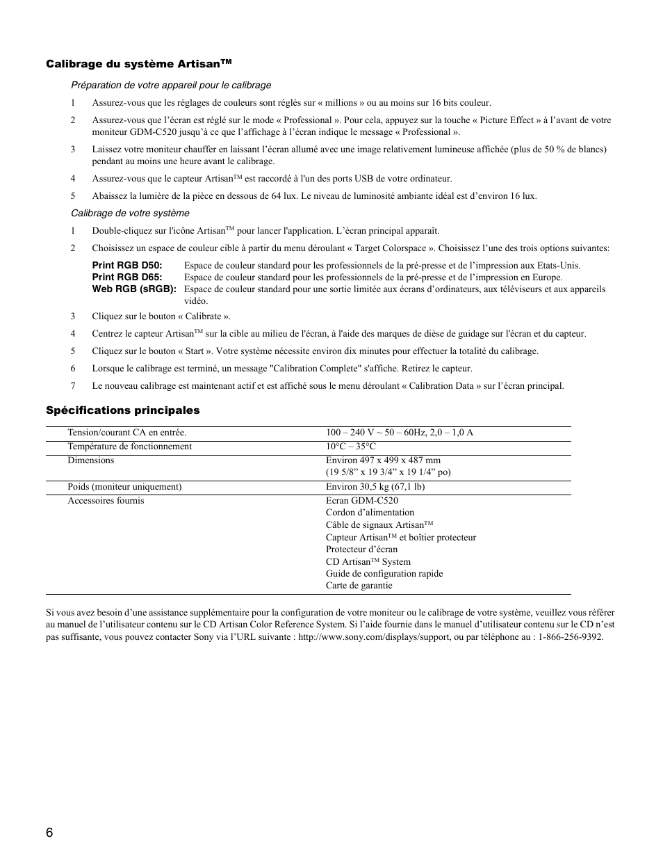 Sony GDM-C520K User Manual | Page 10 / 16