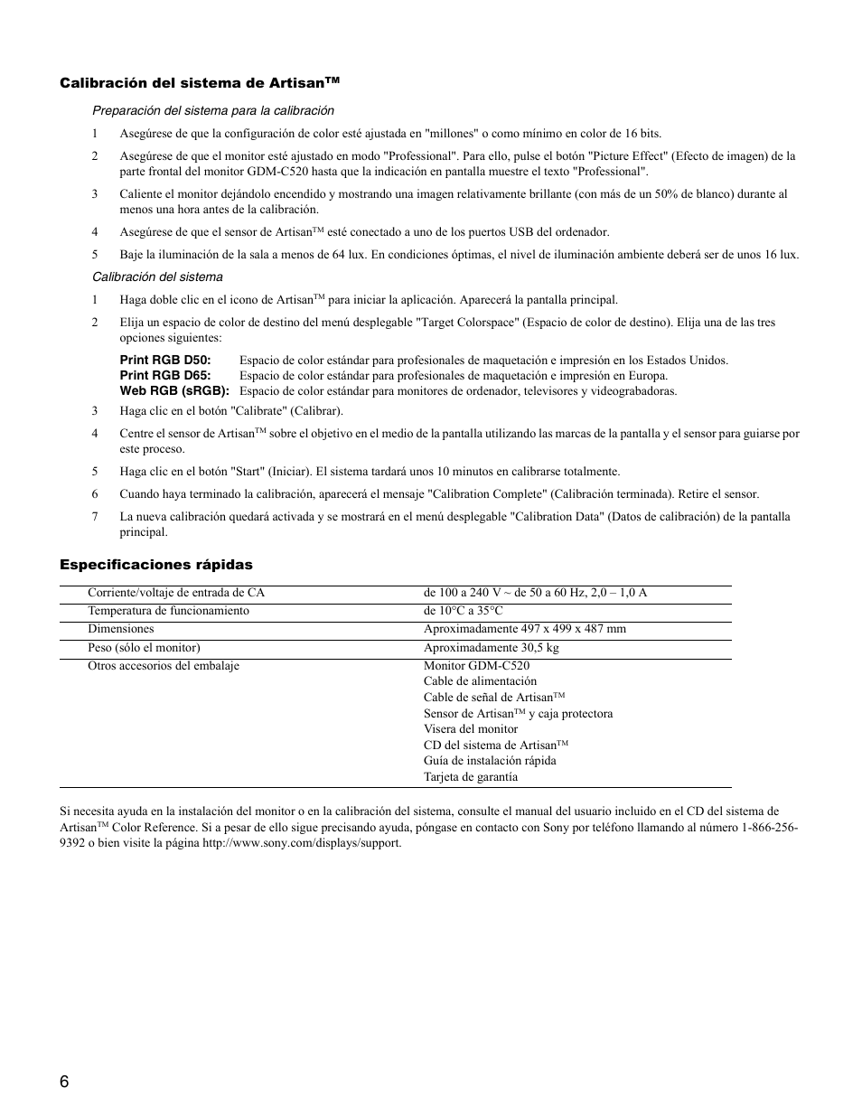 Sony GDM-C520K User Manual | Page 14 / 16