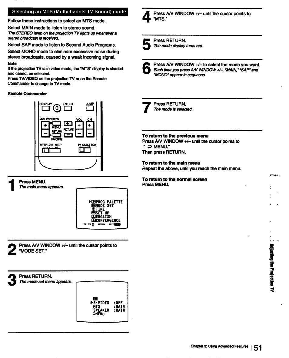 Sony KP-53V15 User Manual | Page 51 / 76