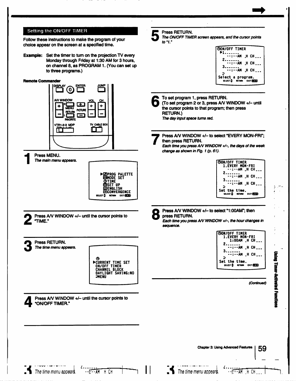 Н"сн | Sony KP-53V15 User Manual | Page 59 / 76