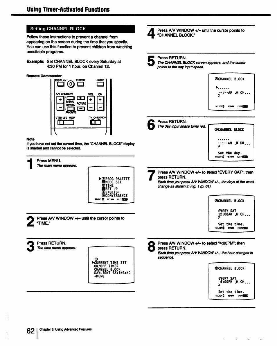 Sony KP-53V15 User Manual | Page 62 / 76