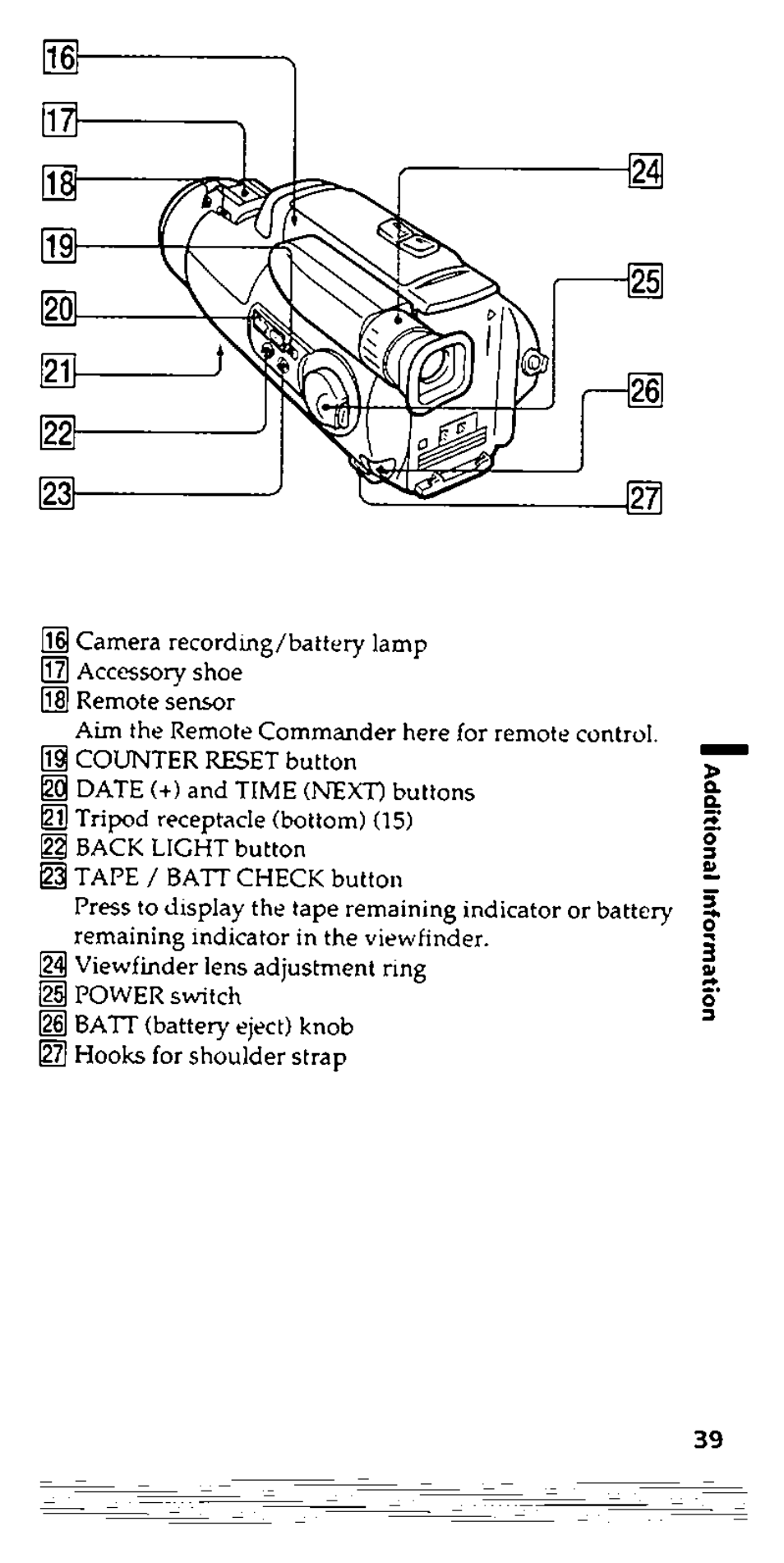 Sony CCD-FX228 User Manual | Page 39 / 44