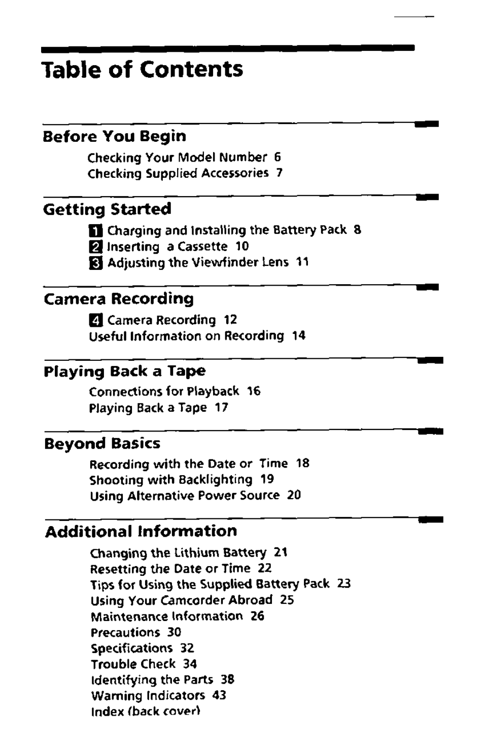 Sony CCD-FX228 User Manual | Page 5 / 44
