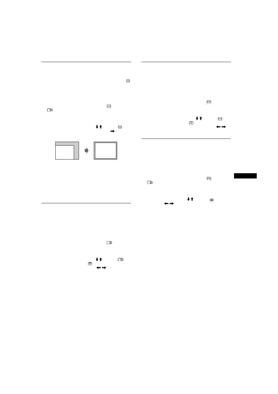 Adjusting the centering of the picture (center), Adjusting the size of the picture (size), Enlarging or reducing the picture (zoom) | Sony CPD-G400 User Manual | Page 11 / 58