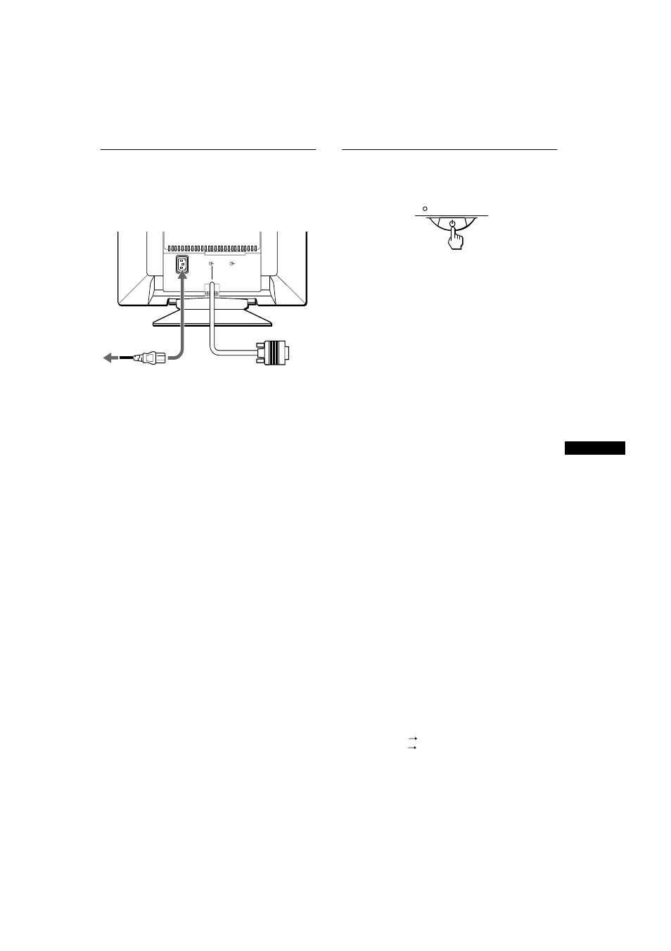 2e étape: branchez le cordon d’alimentation, Si aucune image n’apparaît à l’écran, 2e étape | 3e étape, 2e étape:branchez le cordon d’alimentation | Sony CPD-G400 User Manual | Page 25 / 58