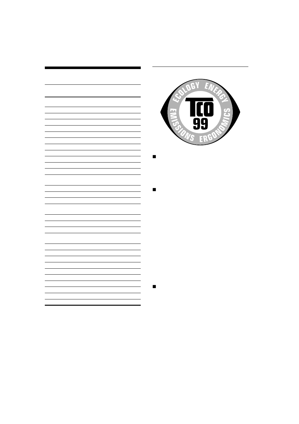 Appendix, Preset mode timing table, Tco’99 eco-document | Sony CPD-G400 User Manual | Page 57 / 58