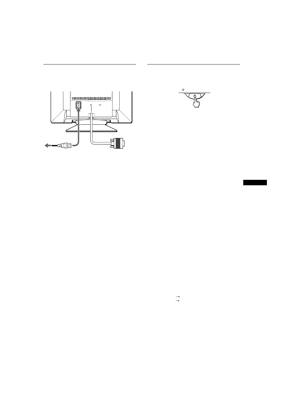 Step 2: connect the power cord, Step 3: turn on the monitor and computer, If no picture appears on your screen | Step 2, Step 3 | Sony CPD-G400 User Manual | Page 7 / 58