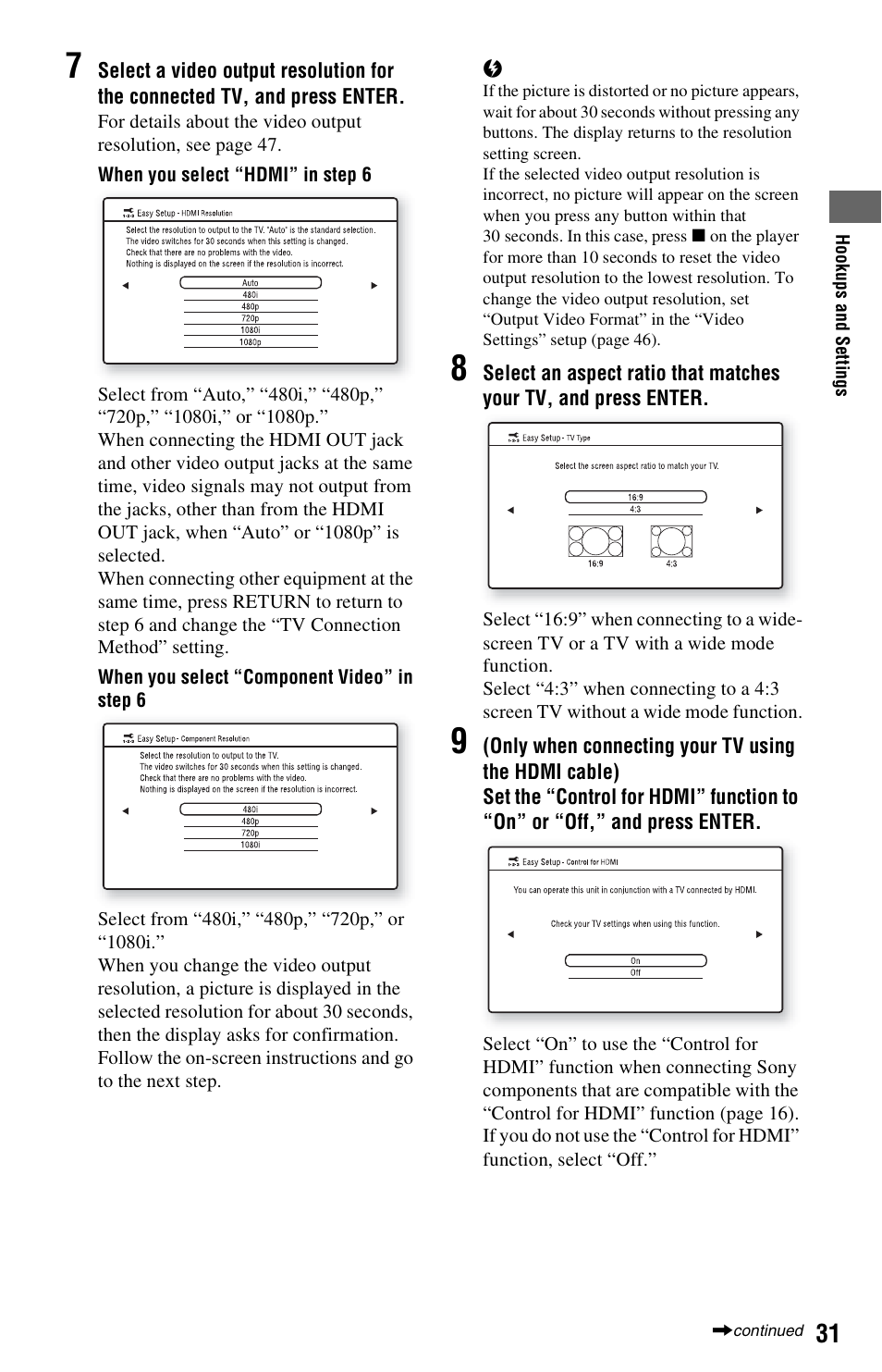 Ep 7 | Sony BDP-S5000ES User Manual | Page 31 / 87