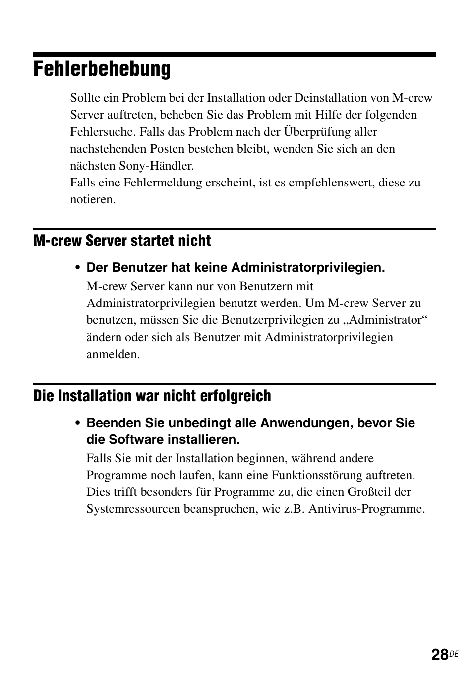 Fehlerbehebung | Sony CPF-IX001 User Manual | Page 128 / 374