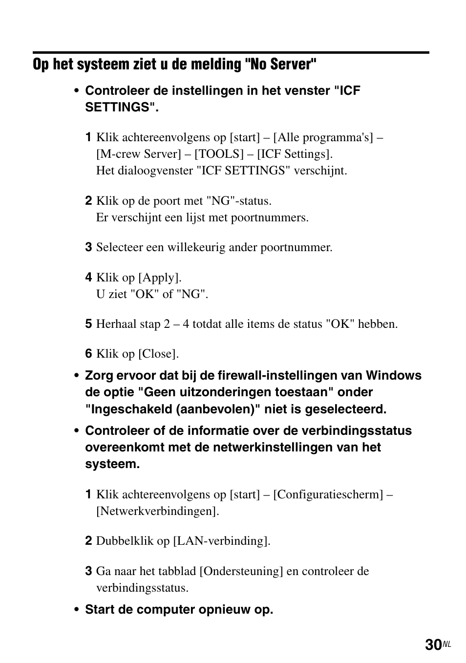 Op het systeem ziet u de melding "no server | Sony CPF-IX001 User Manual | Page 165 / 374