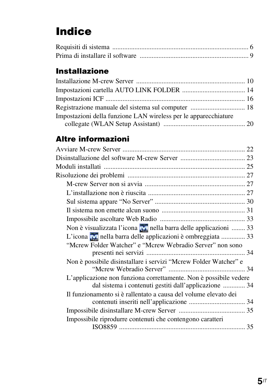 Indice | Sony CPF-IX001 User Manual | Page 174 / 374