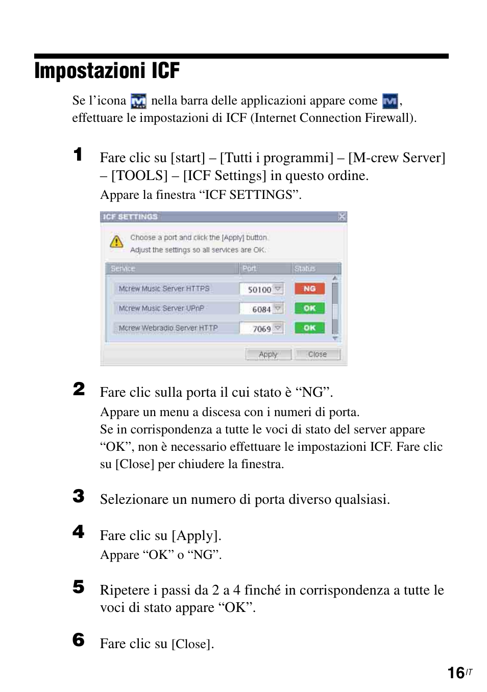 Impostazioni icf | Sony CPF-IX001 User Manual | Page 185 / 374