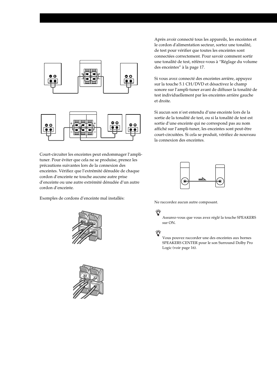 Préparatifs, Que faire ensuite, Raccordements | Sony STR-DE345 User Manual | Page 33 / 76
