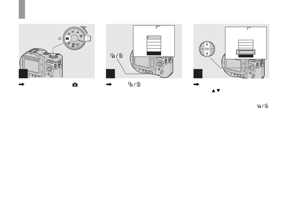 Setting the still image size | Sony MVC-CD500 User Manual | Page 20 / 132