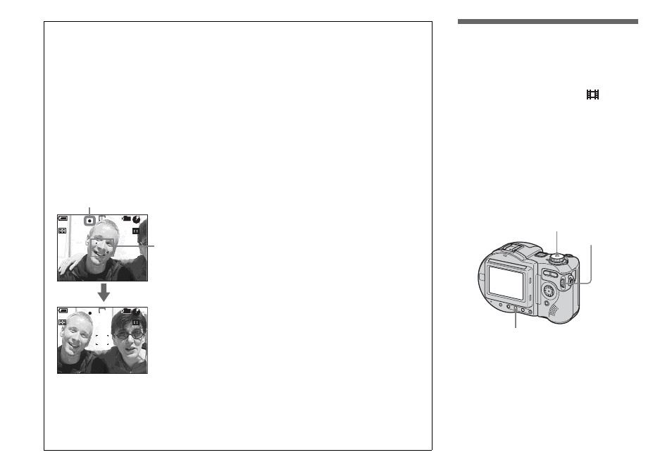 Setting the distance to the subject — focus preset, Setting the distance to the subject, Focus preset | Mode dial: p/s/a/m/scn | Sony MVC-CD500 User Manual | Page 50 / 132