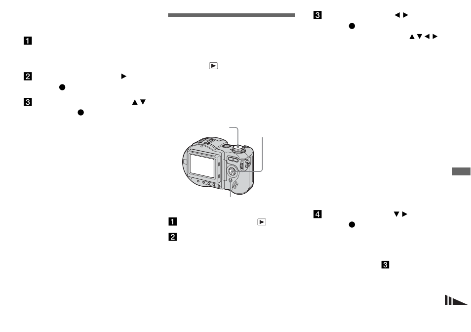 Recording an enlarged image — trimming, Playing back successive images — slide show, Recording an enlarged image | Trimming, Playing back successive images, Slide show | Sony MVC-CD500 User Manual | Page 71 / 132