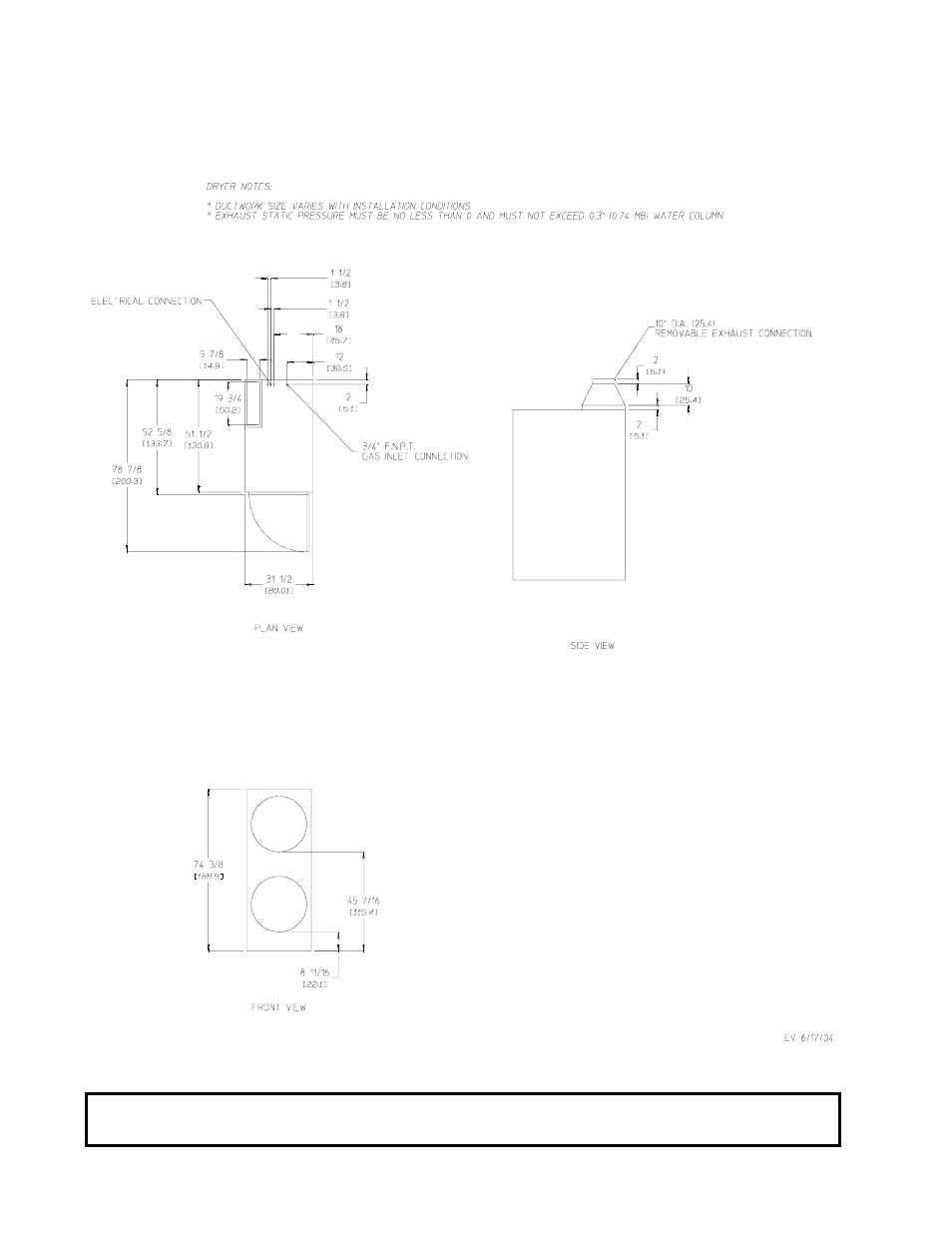 Specifications | American Dryer Corp. AD-360X2 User Manual | Page 10 / 38
