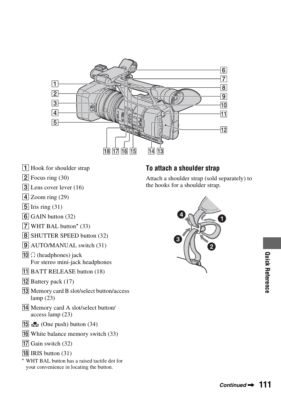 P (111 | Sony HDR-AX2000 User Manual | Page 111 / 132