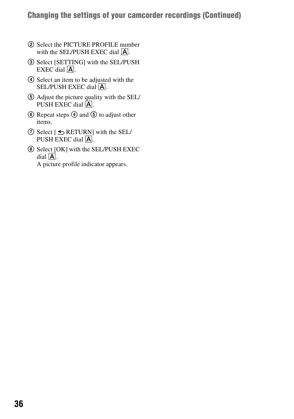 Sony HDR-AX2000 User Manual | Page 36 / 132