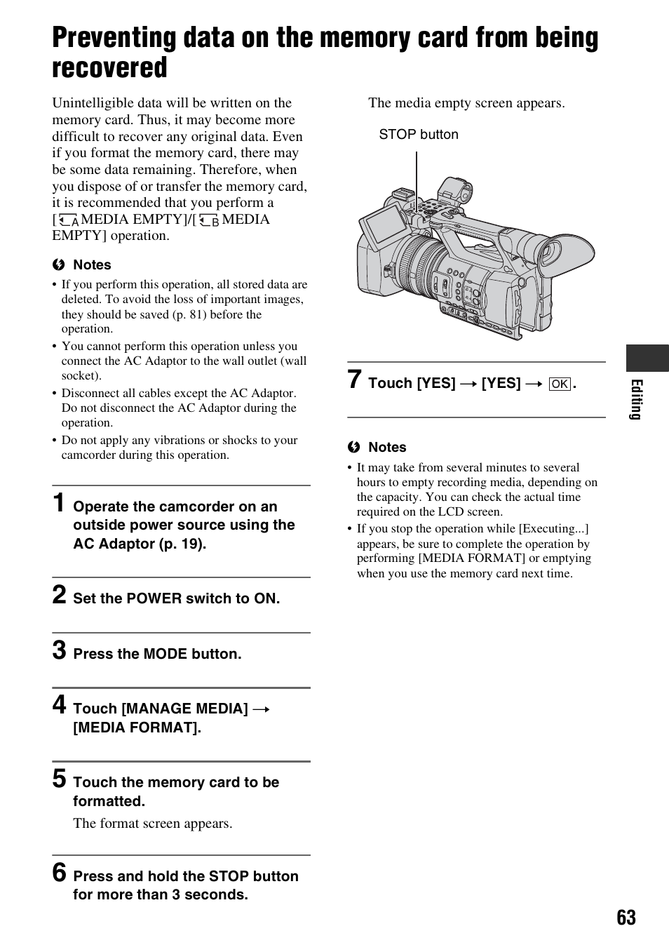 Sony HDR-AX2000 User Manual | Page 63 / 132