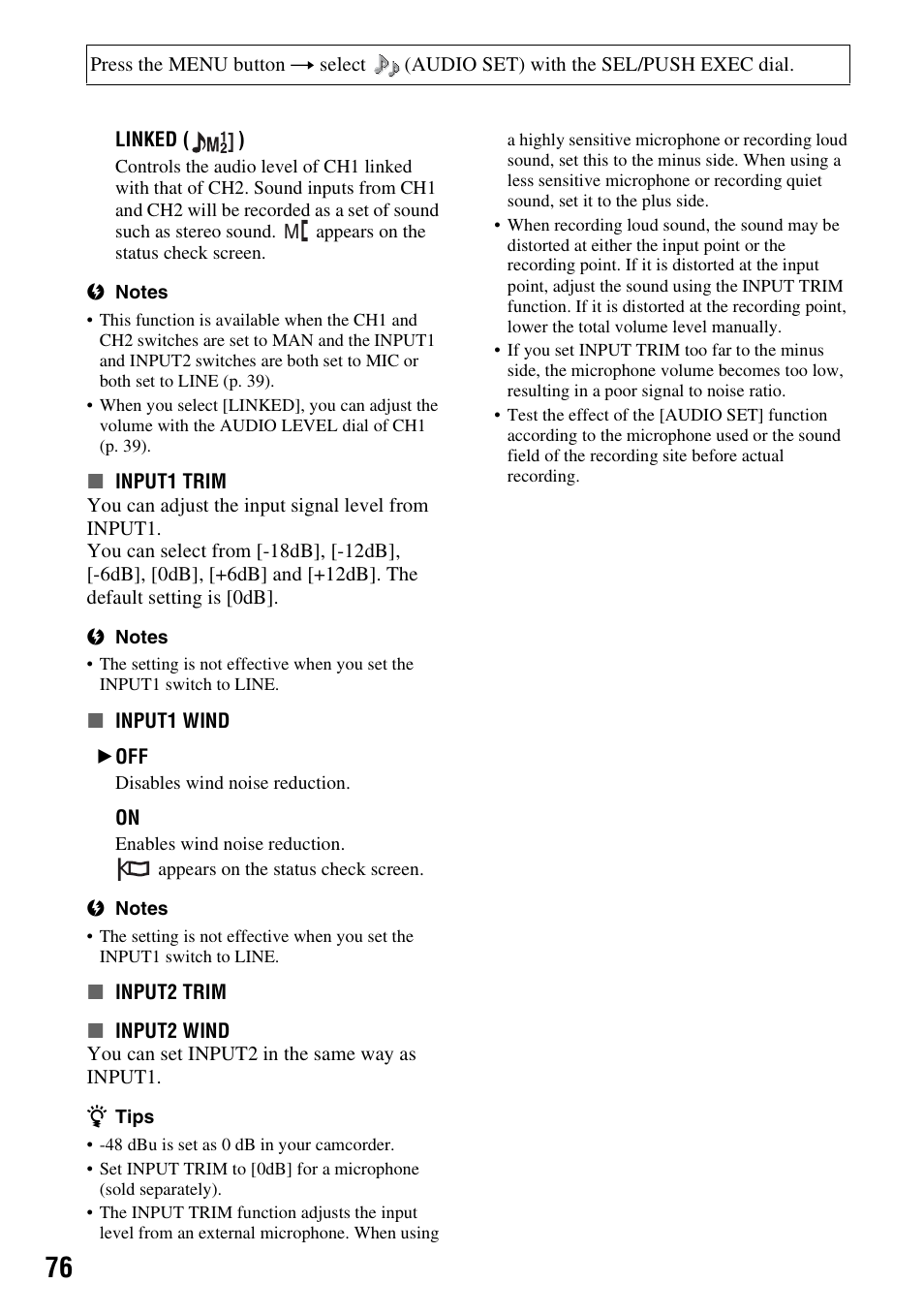 Sony HDR-AX2000 User Manual | Page 76 / 132