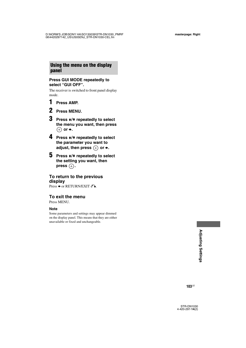 Sony STR-DN1030 User Manual | Page 103 / 132