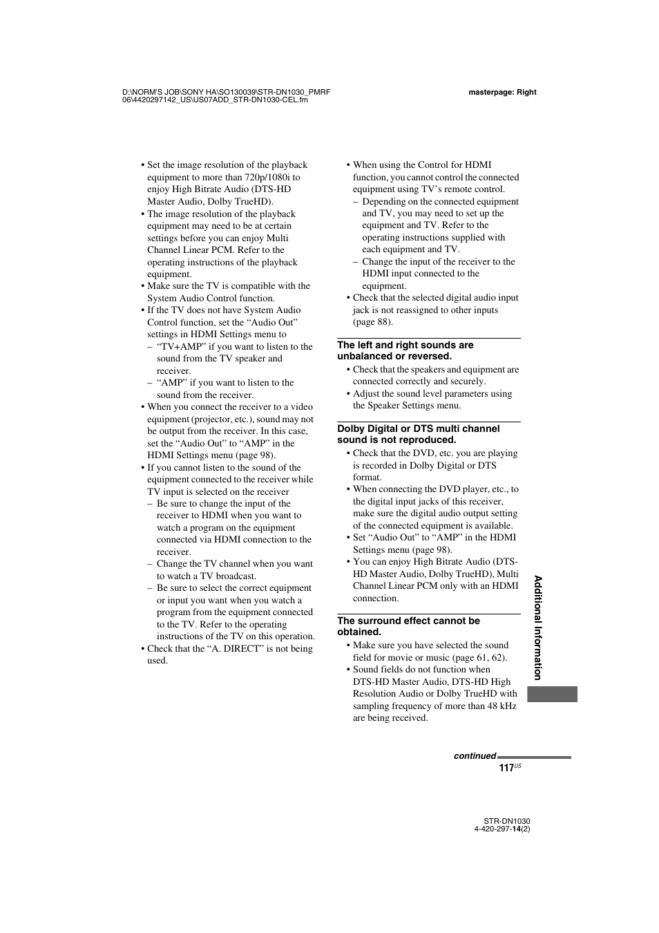 Sony STR-DN1030 User Manual | Page 117 / 132