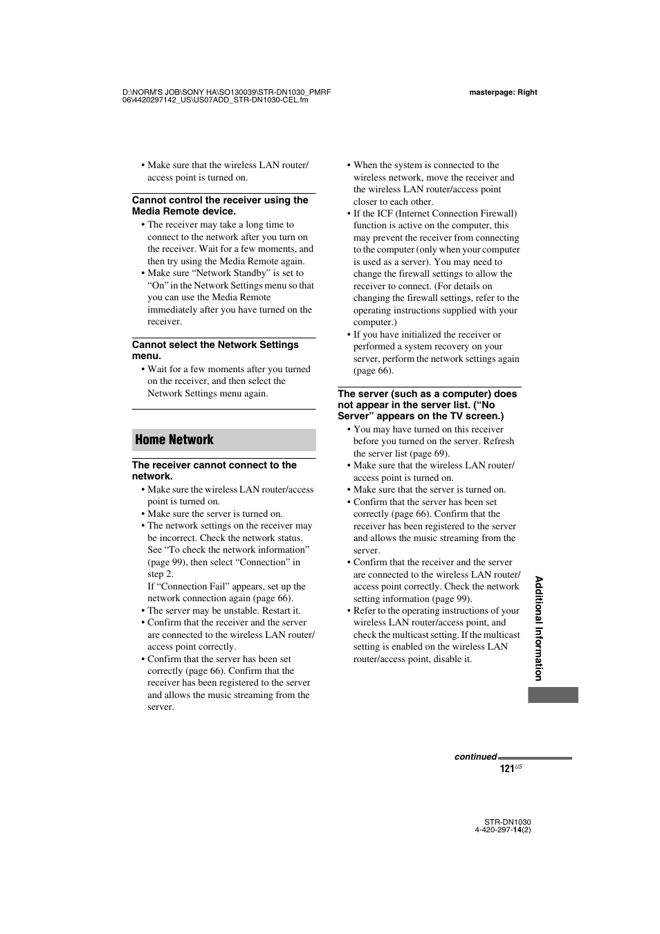 Home network | Sony STR-DN1030 User Manual | Page 121 / 132