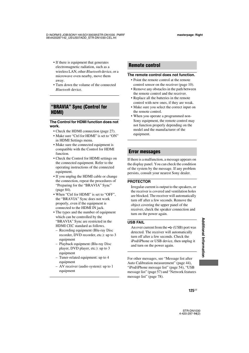 Sony STR-DN1030 User Manual | Page 125 / 132