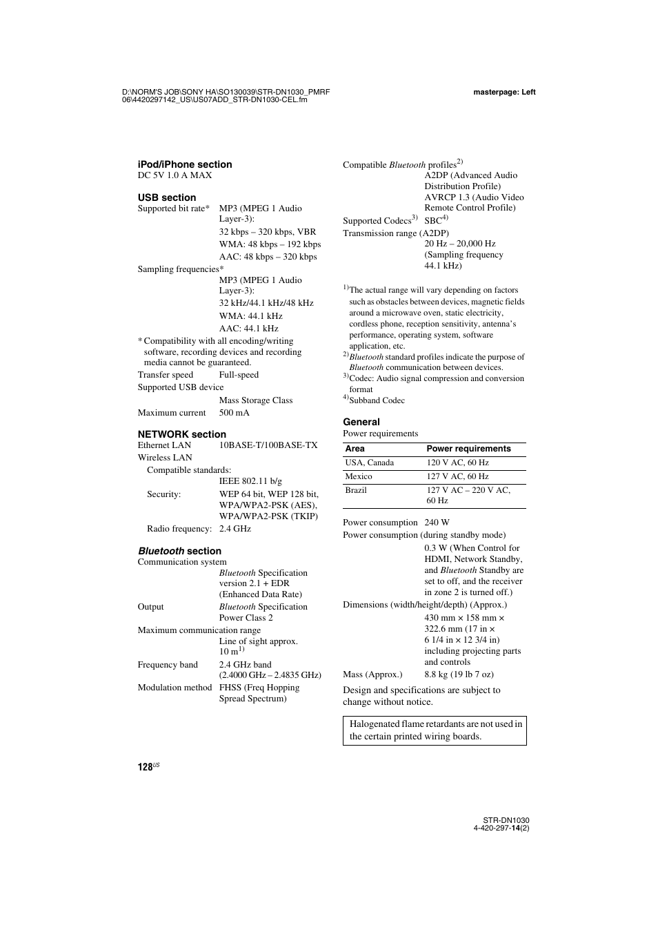 Sony STR-DN1030 User Manual | Page 128 / 132