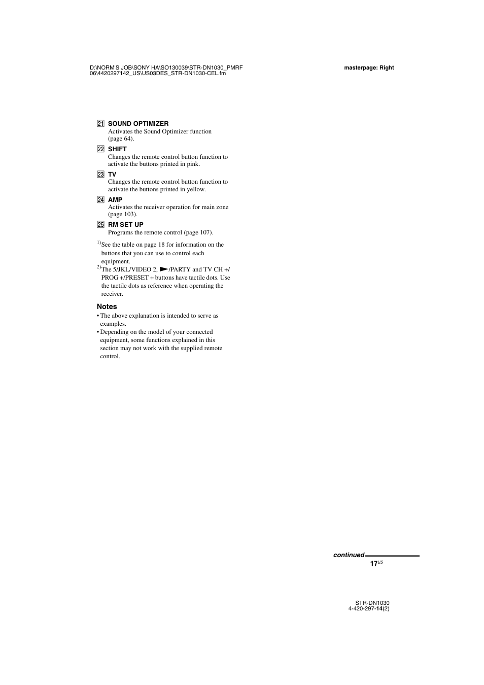 Sony STR-DN1030 User Manual | Page 17 / 132