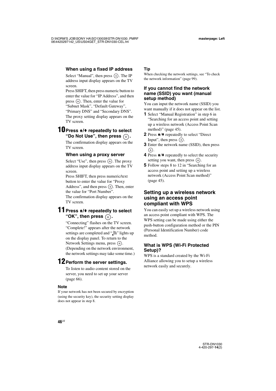 Sony STR-DN1030 User Manual | Page 46 / 132