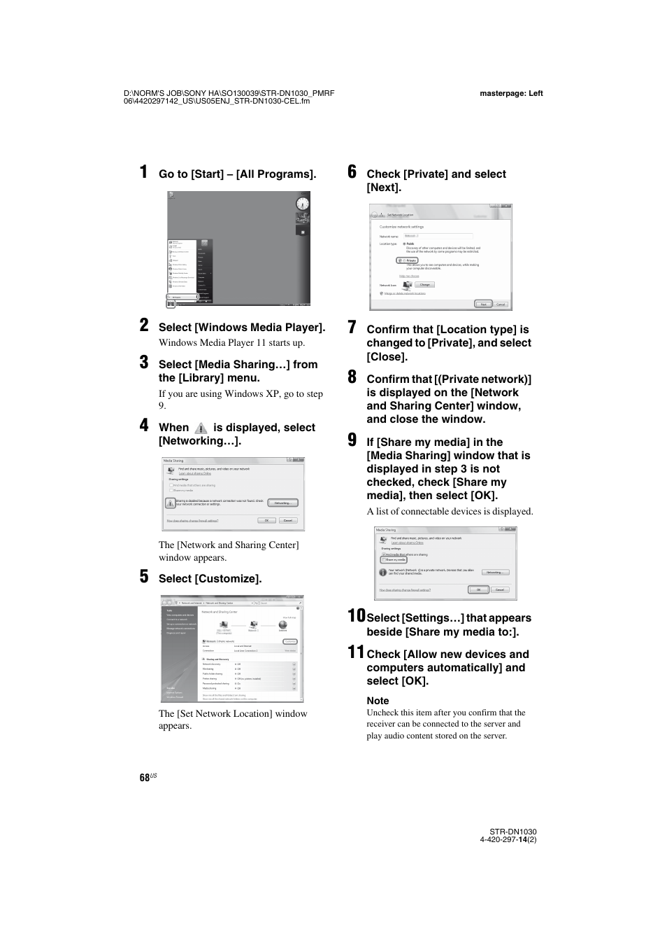 Sony STR-DN1030 User Manual | Page 68 / 132