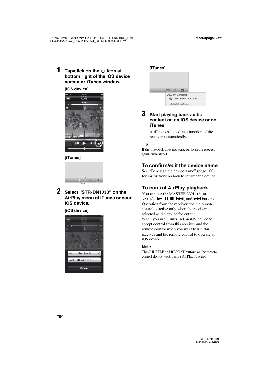 Sony STR-DN1030 User Manual | Page 76 / 132