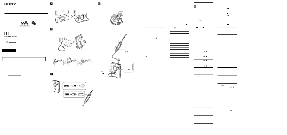 Sony WM-FX890 User Manual | 2 pages