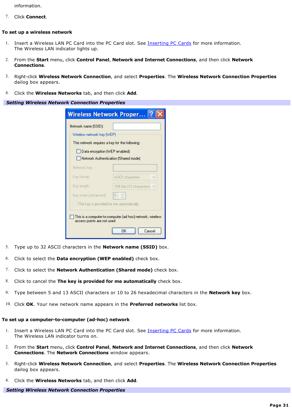 Sony PCG-GRV550 User Manual | Page 31 / 162