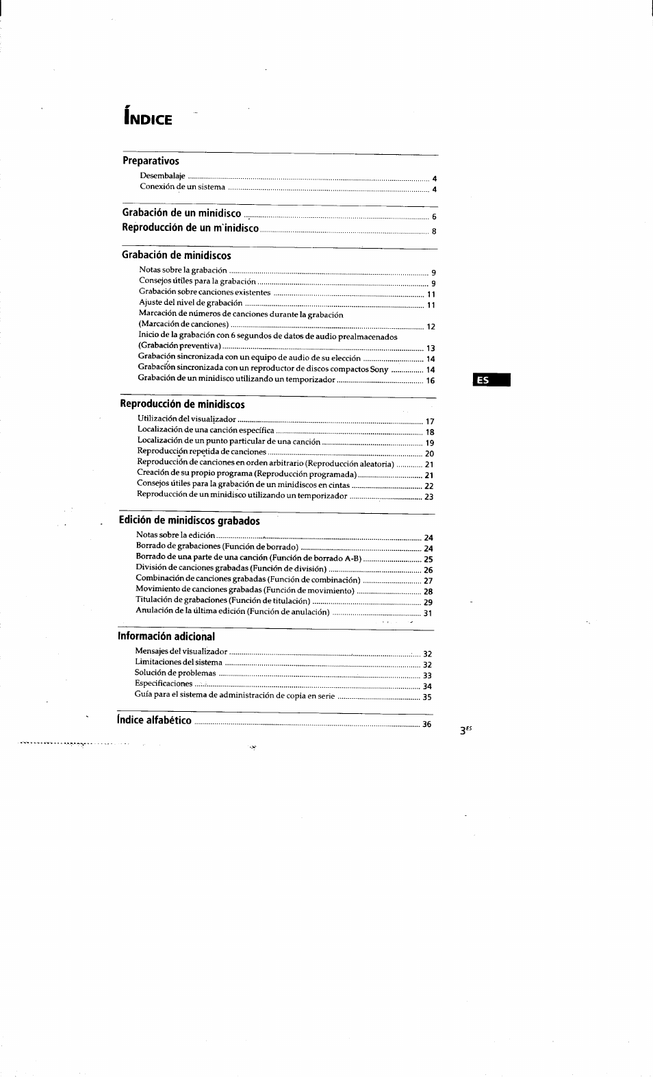 Sony MDS-S38 User Manual | Page 75 / 109