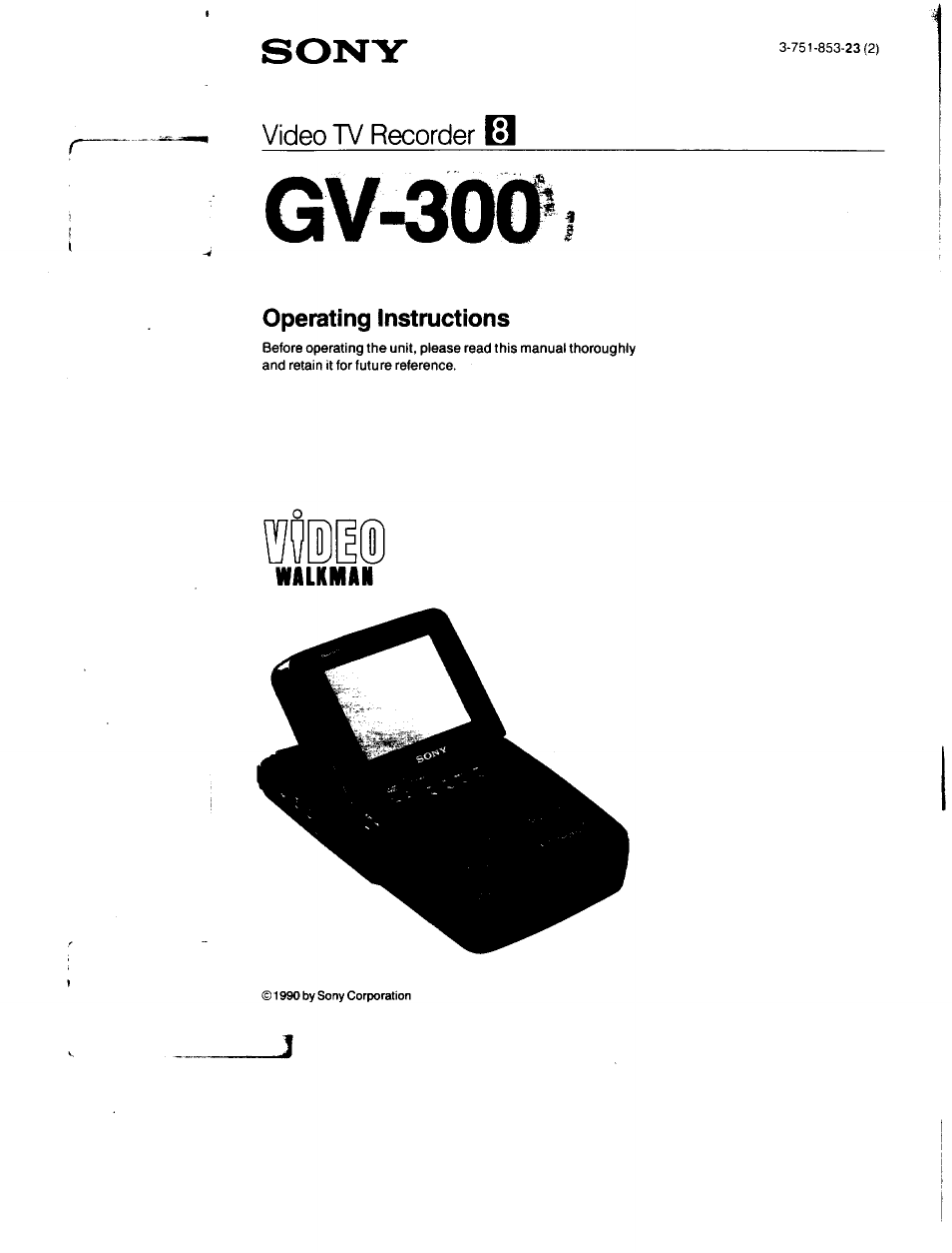 Sony GV-300 User Manual | 41 pages