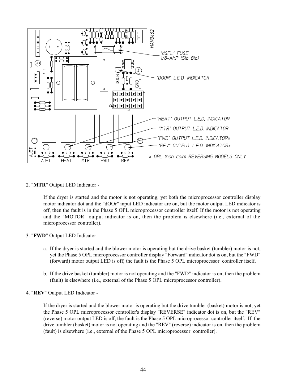 American Dryer Corp. Phase 5 Microprocessor AD-170 User Manual | Page 48 / 64