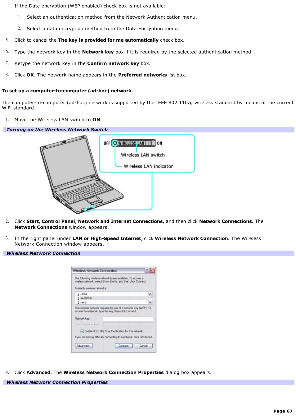 Sony PCG-K20P User Manual | Page 67 / 149