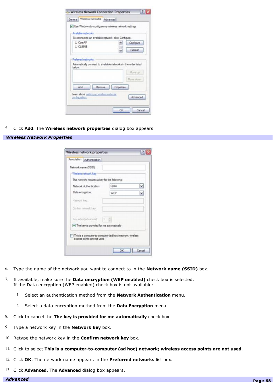 Sony PCG-K20P User Manual | Page 68 / 149