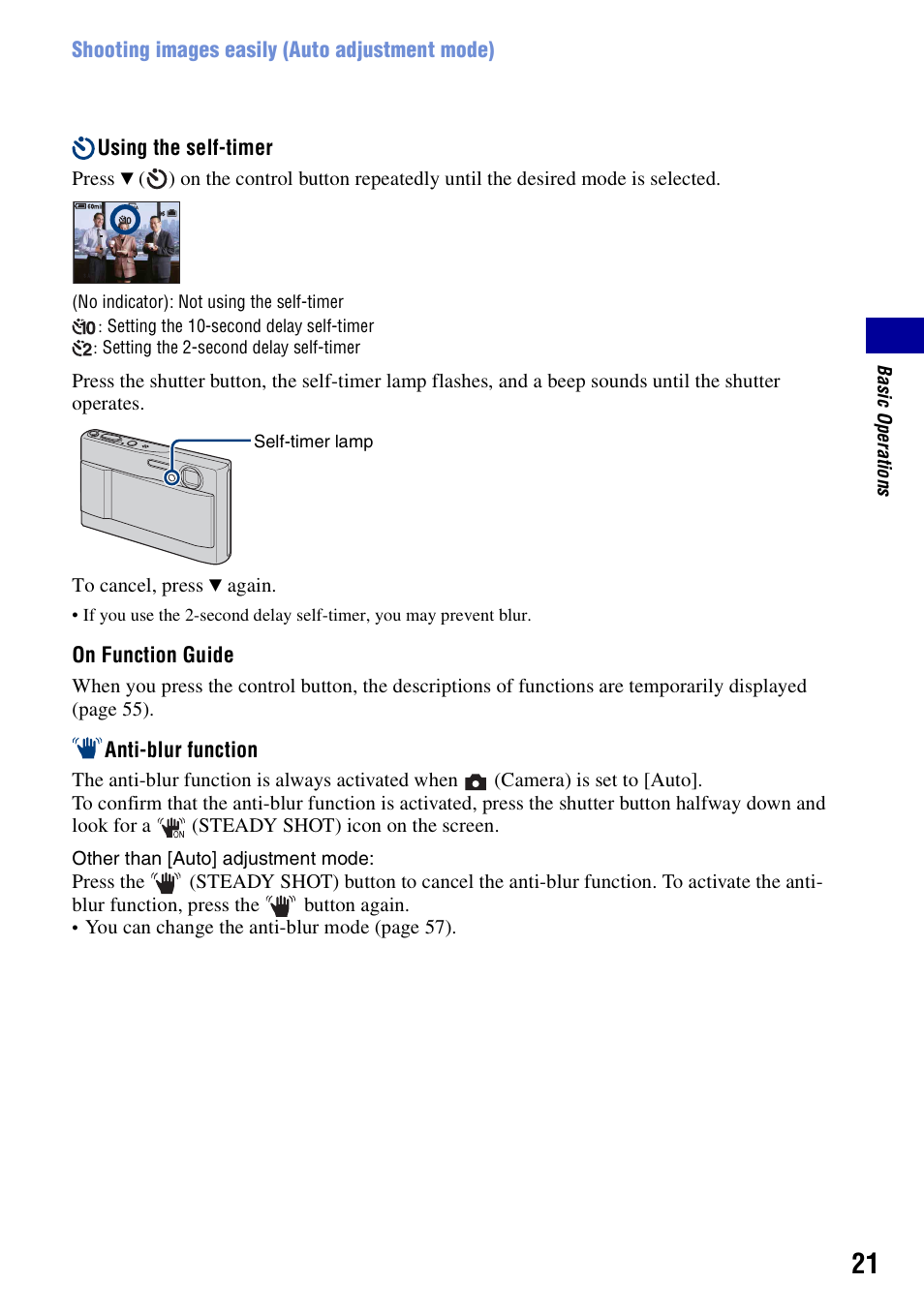 21)/a | Sony DSC-T10 User Manual | Page 21 / 116