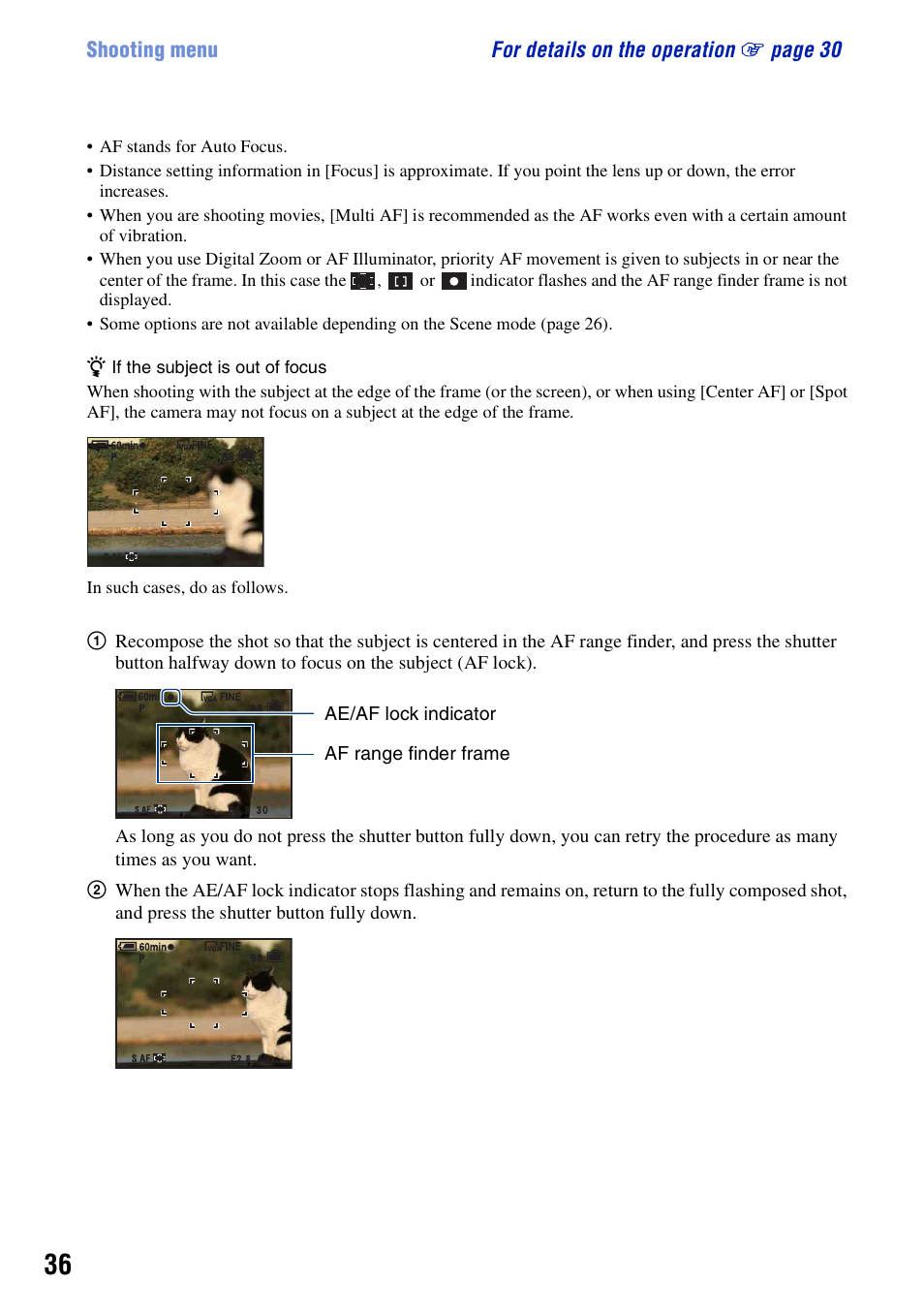 Sony DSC-T10 User Manual | Page 36 / 116