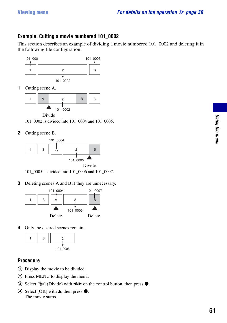 Procedure | Sony DSC-T10 User Manual | Page 51 / 116