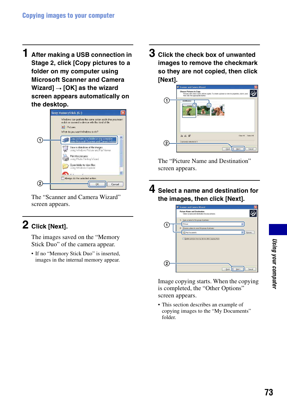 Sony DSC-T10 User Manual | Page 73 / 116